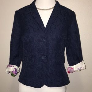 Vera Wang blue star blazer. Size M